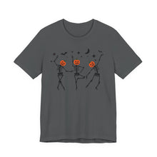 Load image into Gallery viewer, Halloween shirt, fall shirt, dancing skeleton shirt, halloween, pumpkin shirt, ghost shirt, skeleton shirt, halloween tee