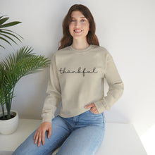 Load image into Gallery viewer, Thankful Crewneck Sweatshirt (black letters)