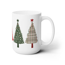 Load image into Gallery viewer, Whimsical Christmas Trees Mug 15oz