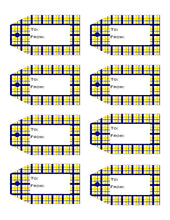 Load image into Gallery viewer, Plaid Printable Gift Tags Volume 1 {10 different Patterns - 80 Tags}