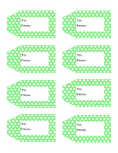 Load image into Gallery viewer, Polka Dot Printable Gift Tags {12 different colors - 96 Tags}