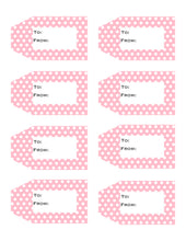 Load image into Gallery viewer, Polka Dot Printable Gift Tags {12 different colors - 96 Tags}