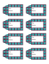 Load image into Gallery viewer, Plaid Printable Gift Tags Volume 2 {10 different patterns - 80 Tags}