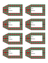 Load image into Gallery viewer, Christmas / Holiday Printable Gift Tags {10 different patterns - 80 Tags}