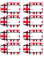 Load image into Gallery viewer, Plaid Printable Gift Tags Volume 1 {10 different Patterns - 80 Tags}