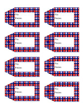 Load image into Gallery viewer, Plaid Printable Gift Tags Volume 1 {10 different Patterns - 80 Tags}
