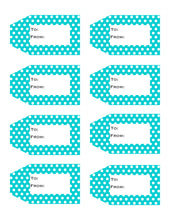 Load image into Gallery viewer, Polka Dot Printable Gift Tags {12 different colors - 96 Tags}