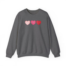 Load image into Gallery viewer, Three Hearts Sweatshirt
