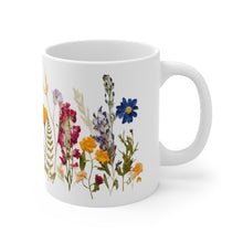 Load image into Gallery viewer, Colorful Pressed Flowers Mug
