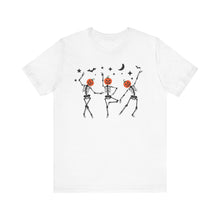 Load image into Gallery viewer, Halloween shirt, fall shirt, dancing skeleton shirt, halloween, pumpkin shirt, ghost shirt, skeleton shirt, halloween tee
