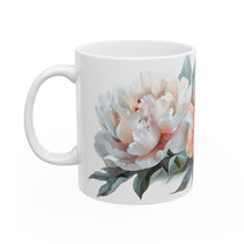 Load image into Gallery viewer, White and Pink Peonies Mug
