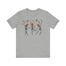 Load image into Gallery viewer, Halloween shirt, fall shirt, dancing skeleton shirt, halloween, pumpkin shirt, ghost shirt, skeleton shirt, halloween tee
