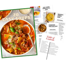 Load image into Gallery viewer, 20 Easy Soup Recipes
