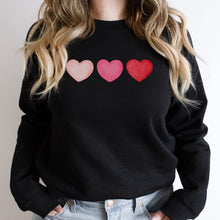 Load image into Gallery viewer, Three Hearts Sweatshirt
