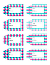 Load image into Gallery viewer, Plaid Printable Gift Tags Volume 2 {10 different patterns - 80 Tags}
