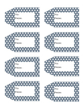 Load image into Gallery viewer, Polka Dot Printable Gift Tags {12 different colors - 96 Tags}
