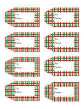 Load image into Gallery viewer, Christmas / Holiday Printable Gift Tags  {10 different patterns - 80 Tags}
