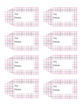Load image into Gallery viewer, Plaid Printable Gift Tags Volume 2 {10 different patterns - 80 Tags}
