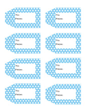 Load image into Gallery viewer, Polka Dot Printable Gift Tags {12 different colors - 96 Tags}
