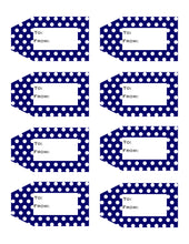 Load image into Gallery viewer, Polka Dot Printable Gift Tags {12 different colors - 96 Tags}
