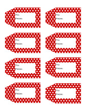 Load image into Gallery viewer, Christmas / Holiday Printable Gift Tags  {10 different patterns - 80 Tags}
