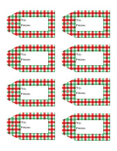 Load image into Gallery viewer, Christmas / Holiday Printable Gift Tags  {10 different patterns - 80 Tags}
