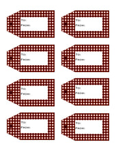 Load image into Gallery viewer, Christmas / Holiday Printable Gift Tags  {10 different patterns - 80 Tags}
