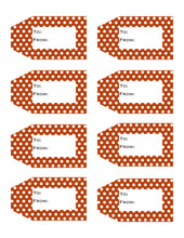 Load image into Gallery viewer, Polka Dot Printable Gift Tags {12 different colors - 96 Tags}
